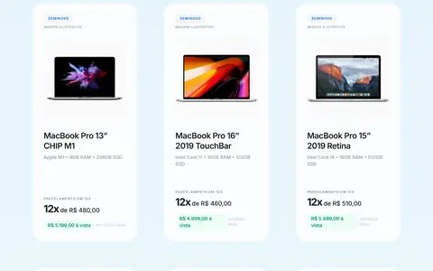 Catálogo de produtos de um site para especialista em tecnologia